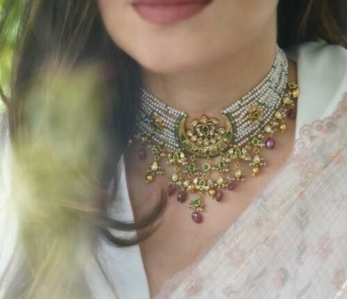 Aad with earrings