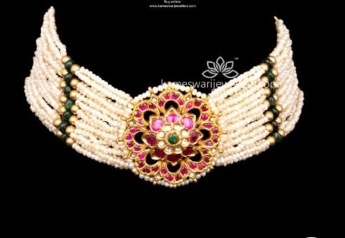 Bridal choker jewelry