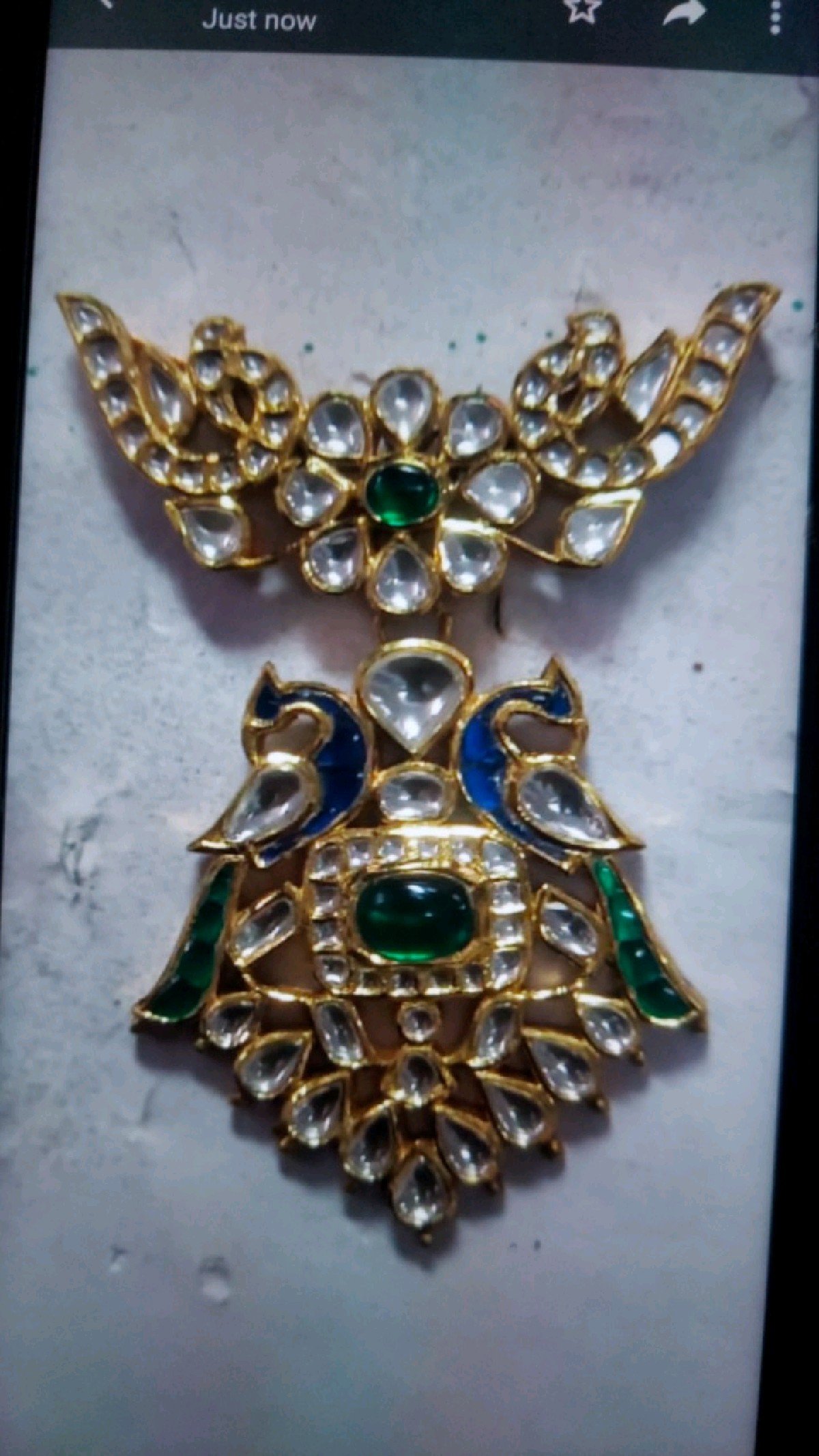 Bride haar with earrings