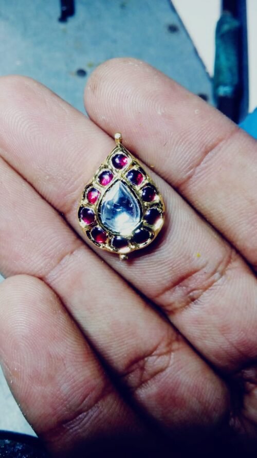 Gold Jhumka Earrings