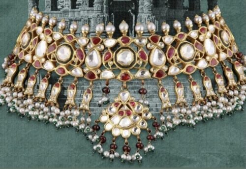 Gold polki haar design