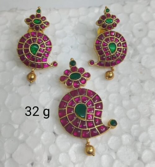 Gujarati oxidized pendant jewelry