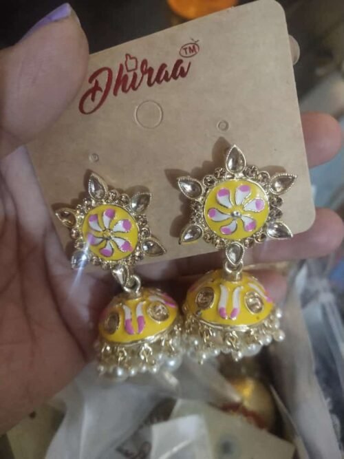 Heavy Meenakari Earrings
