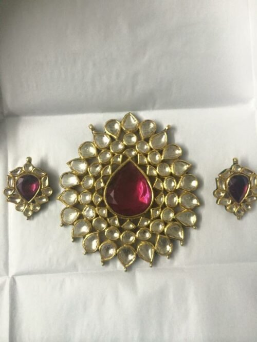 Heavy pendant set for bride