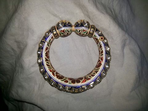 Kada Bangles with Pearl Work