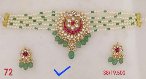 Polki Choker Necklace Set