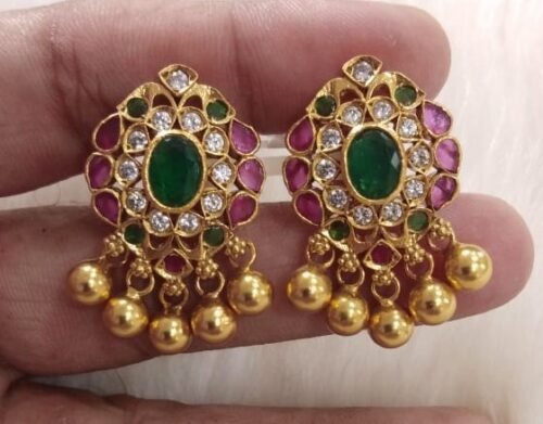 Polki Jhumka Earrings