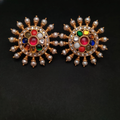 Rajasthani Chandbali Earrings