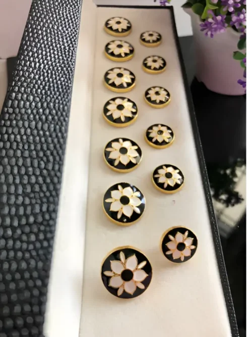 Rajputi Kundan Coat Button Set