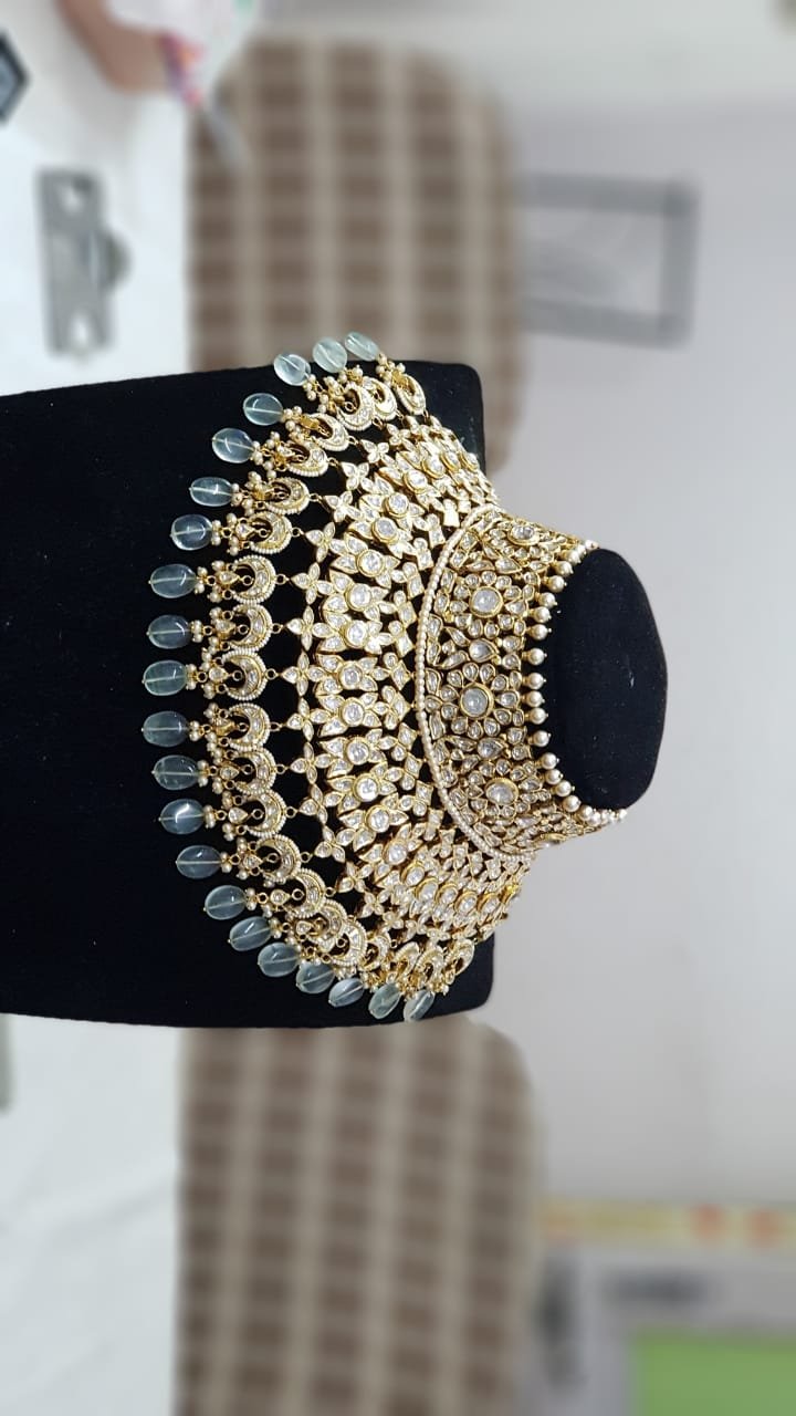 Rajputi dulhan haar with aad set