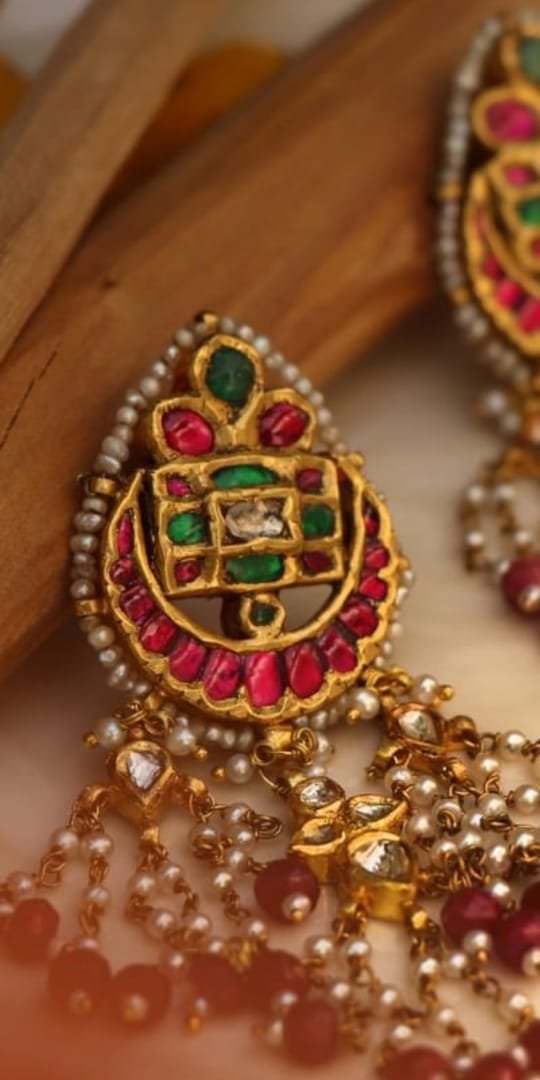 Ruby stone pendant necklace