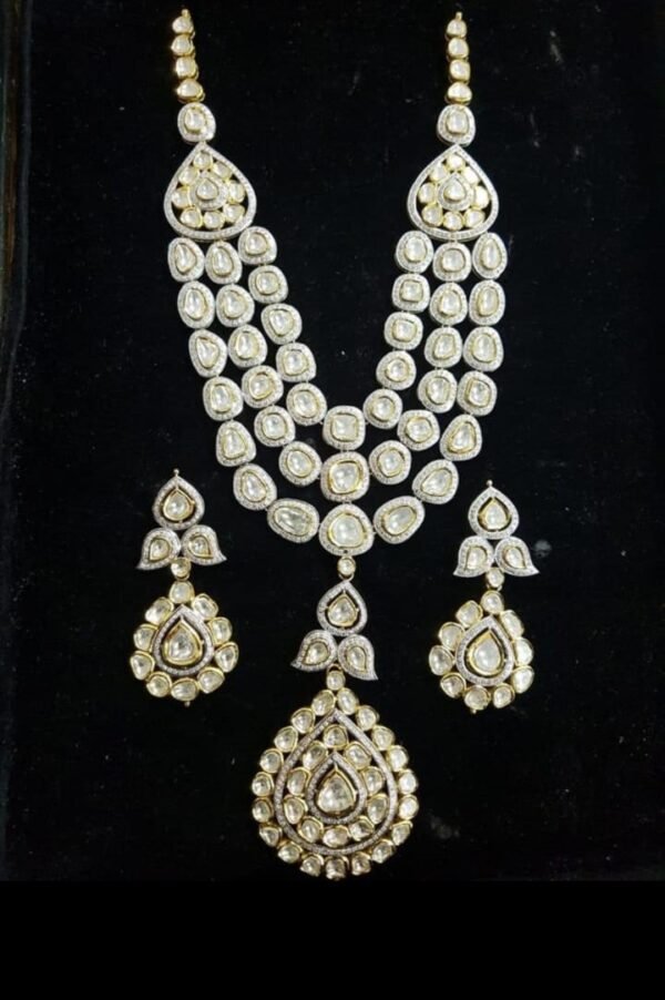 White pearl haar for haldi look